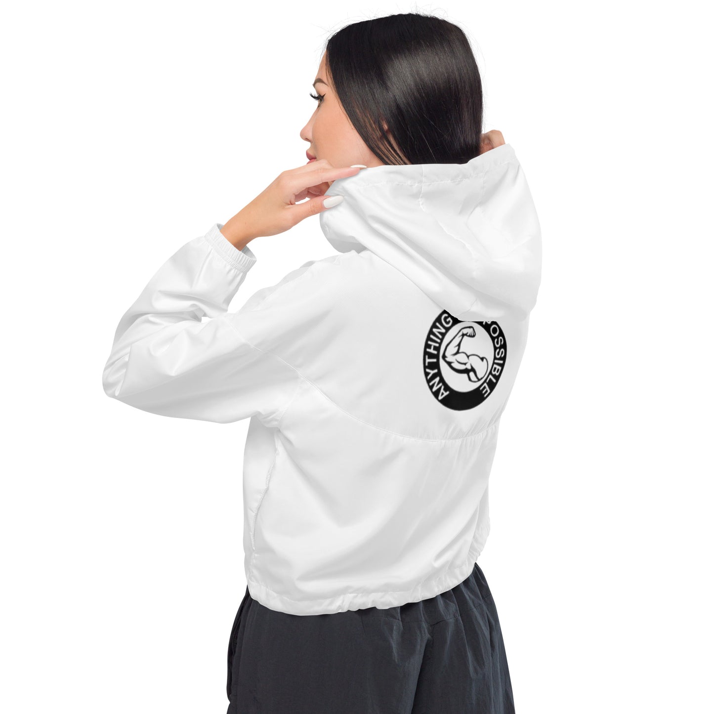 Aip cropped windbreaker jacket